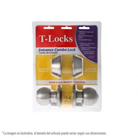 Toledo Locks - Cerradura De Pomo Y Cerrojo T871L312US32D - HTL831232D