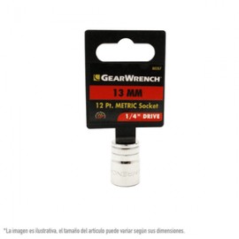 GearWrench - Dado 1/4 Plg Estándar 12 Puntas 80207 13 MM - HGW80207