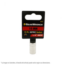 GearWrench - Dado 1/4 Plg Estándar 12 Puntas 80204 10 MM - HGW80204